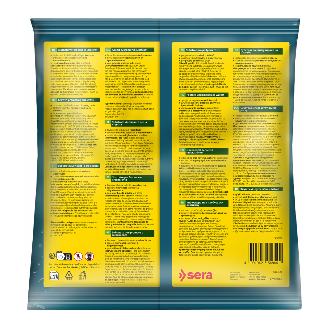 Sera Plant Care Floredepot[Weight - 2.4kg, Options - Bag]