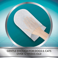 Thumbnail for Simple Solution Pet Bath Hand Mitts 7 handwipes 17cmx28cm