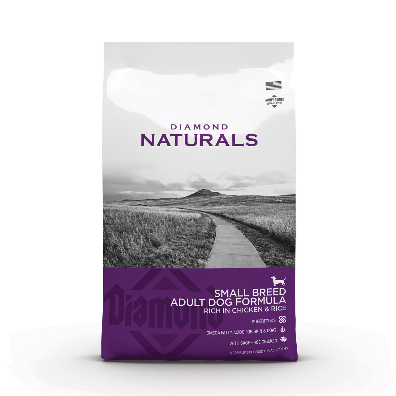 Diamond Naturals Small Breed Adult Dog Chicken & Rice Formula - 2Kg (4.40 lbs)