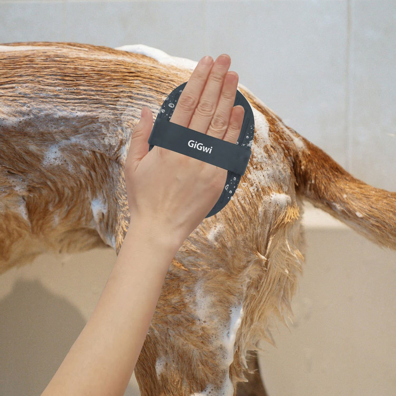 Soothing Massage Bath Brush for Dogs and Cats