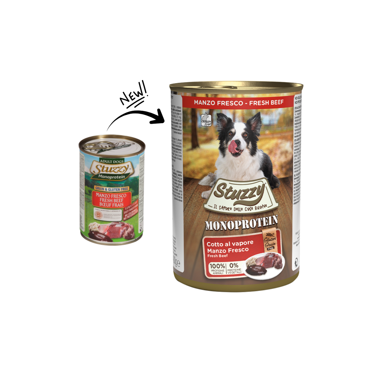 Stuzzy Monoprotein Fresh Beef 400g[Weight - 400g]