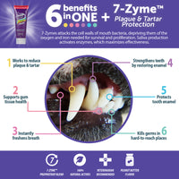Synergy Labs Dental Fresh Enzymatic Plaque & Tartar Dental Gel with finger brush 2.5 oz - 70.87 g