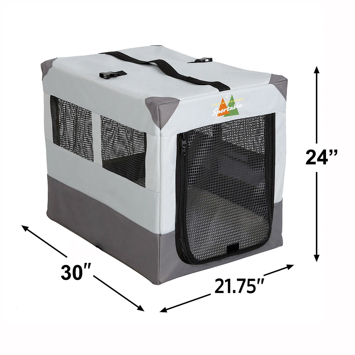 Canine Camper Sportable Tent Dog Crate, 30″ L X 21.75″ W X 24″ H