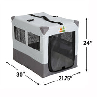 Thumbnail for Canine Camper Sportable Tent Dog Crate, 30″ L X 21.75″ W X 24″ H