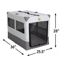 Thumbnail for Canine Camper Sportable Tent Dog Crate, 36″ L X 25.5″ W X 28″ H