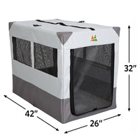 Thumbnail for Canine Camper Sportable Tent Dog Crate, 42″ L X 26″ W X 32″ H