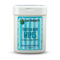 Thumbnail for earthbath® Tooth & Gum Wipes, Peppermint & Baking Soda for Dogs, Cats, Puppies & Kittens, 25 ct re-sealable package