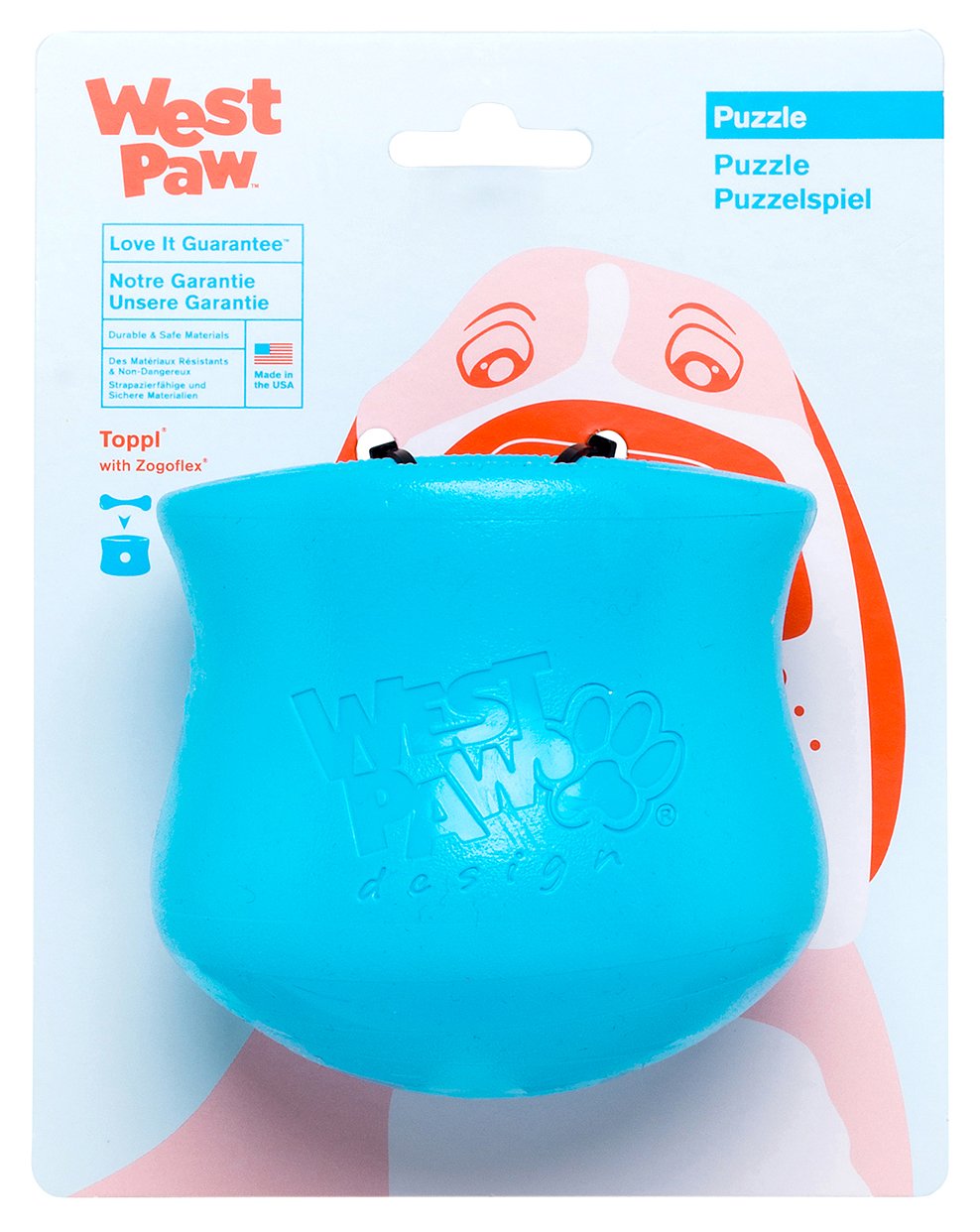 Toppl Treat Toy - large - aqua