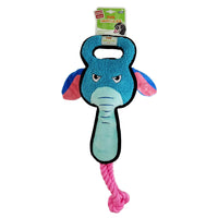 Thumbnail for GiGwi Tug Hercules Squeaker Inside Dog Toy – Elephant