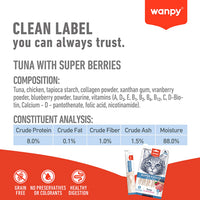 WANPY Superfoods Creamy Treat For Cat Tuna With Super Berries 70g