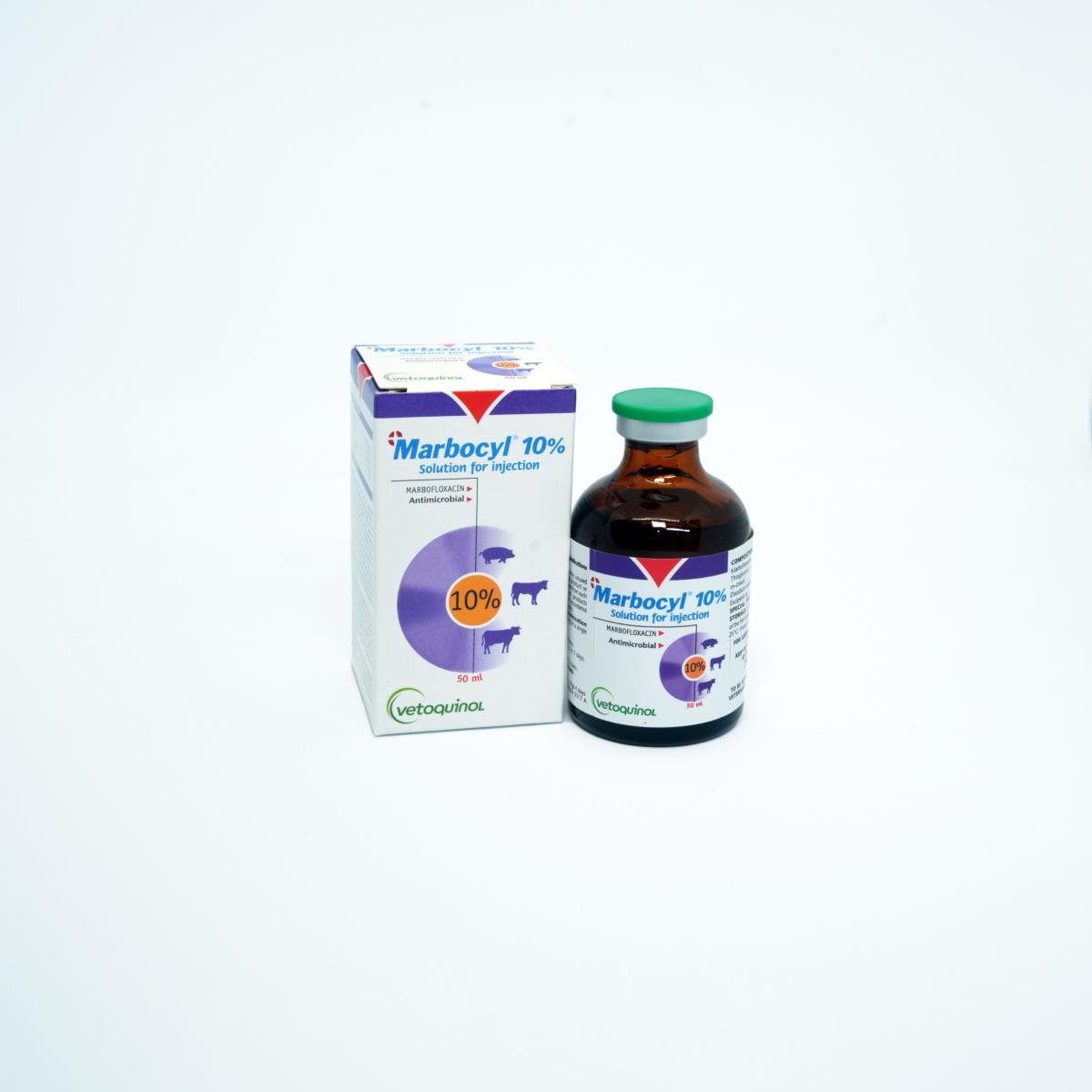 MARBOCYL 10% INJ 50 ML