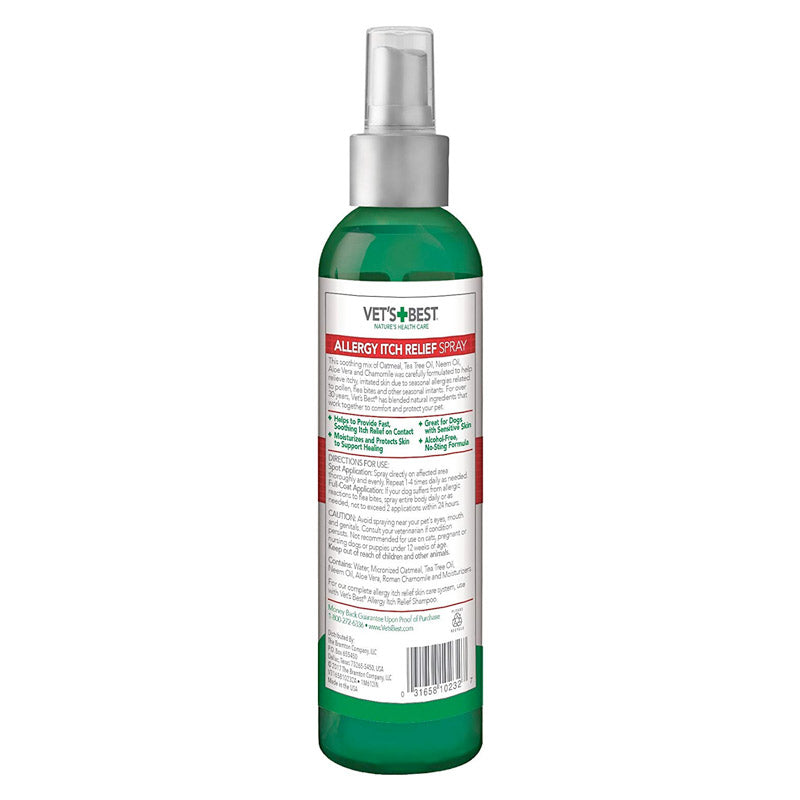 Vet’s Best Allergy Itch Relief Spray for Dogs 8 oz