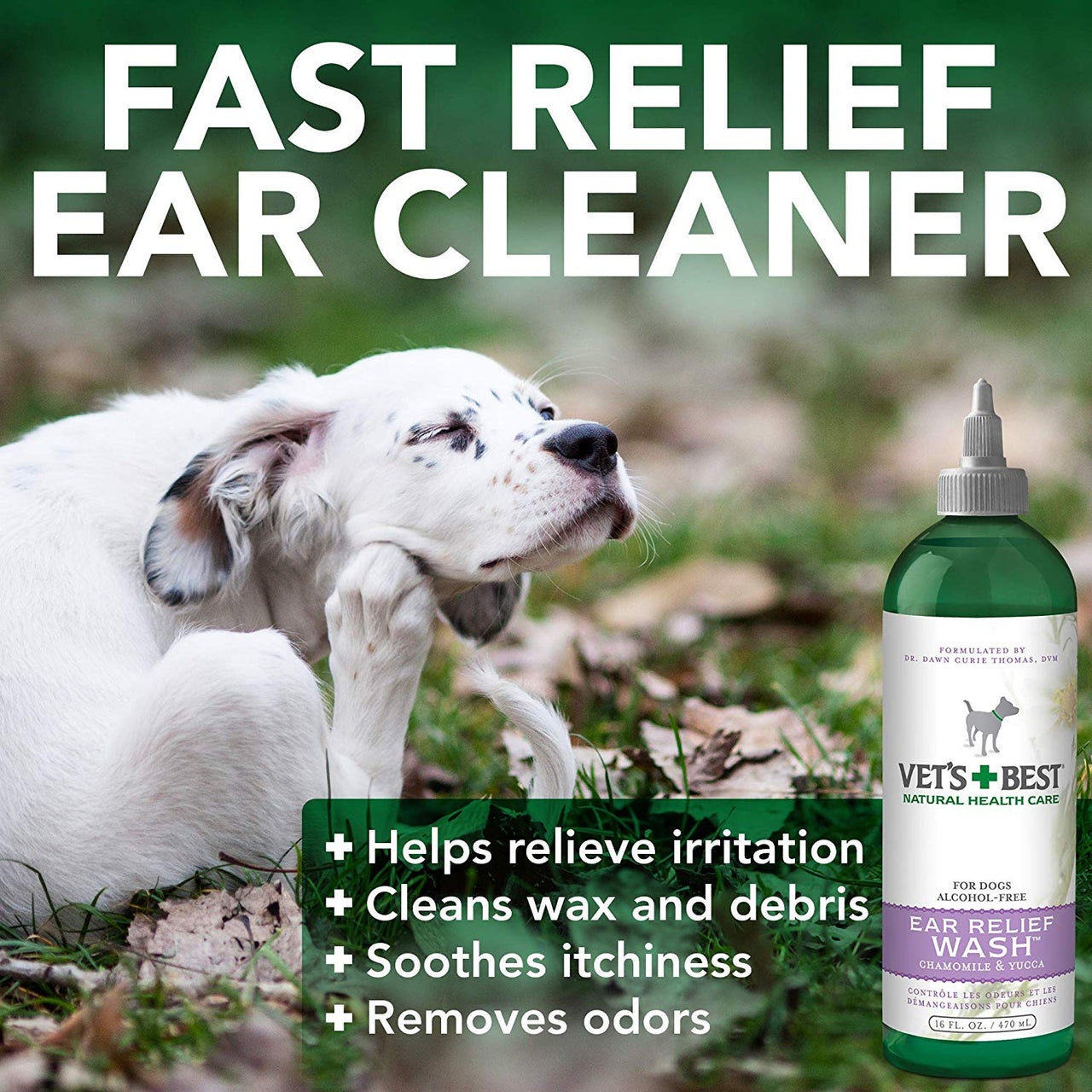 Vet’s Best Ear Relief Wash (16oz)