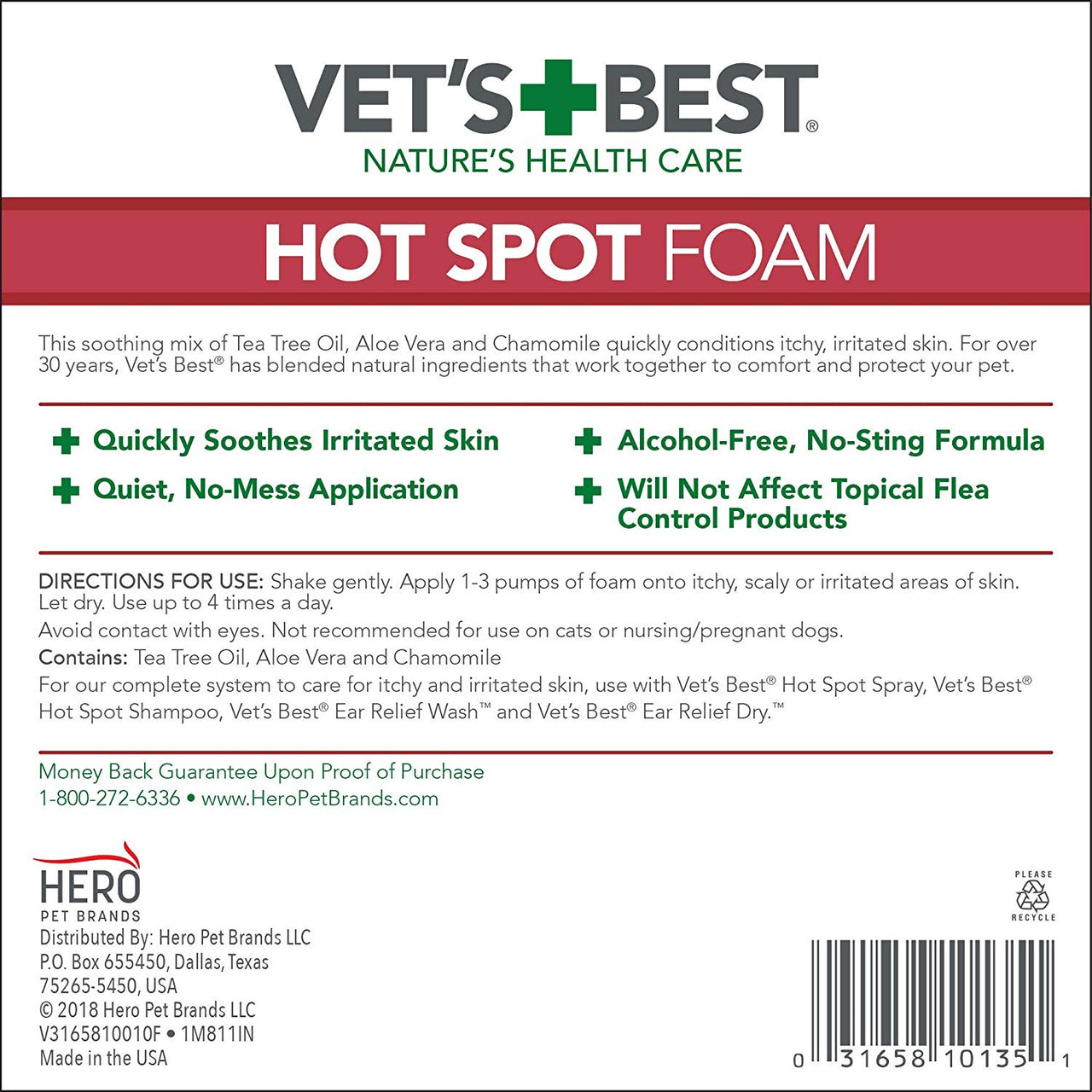 Vet’s Best Hot Spot Foam (4oz)