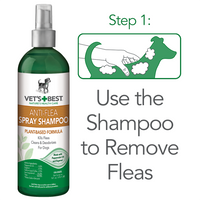 Thumbnail for Vet’s Best Natural Anti-Flea Easy Spray Shampoo (16 oz)