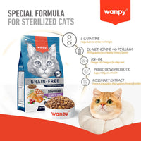 WANPY Grain Free Sterilized Cat Food – Salmon & Tuna Recipe - 1.5Kg
