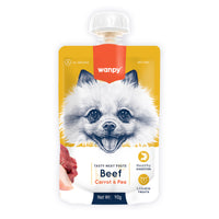 Thumbnail for Wanpy Tasty Meat Paste Beef with Carrot & Pea for Dogs 90g