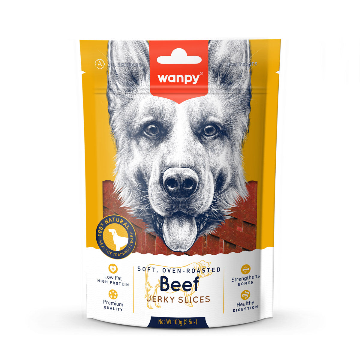 Wanpy Soft Beef Jerky Slices 100g