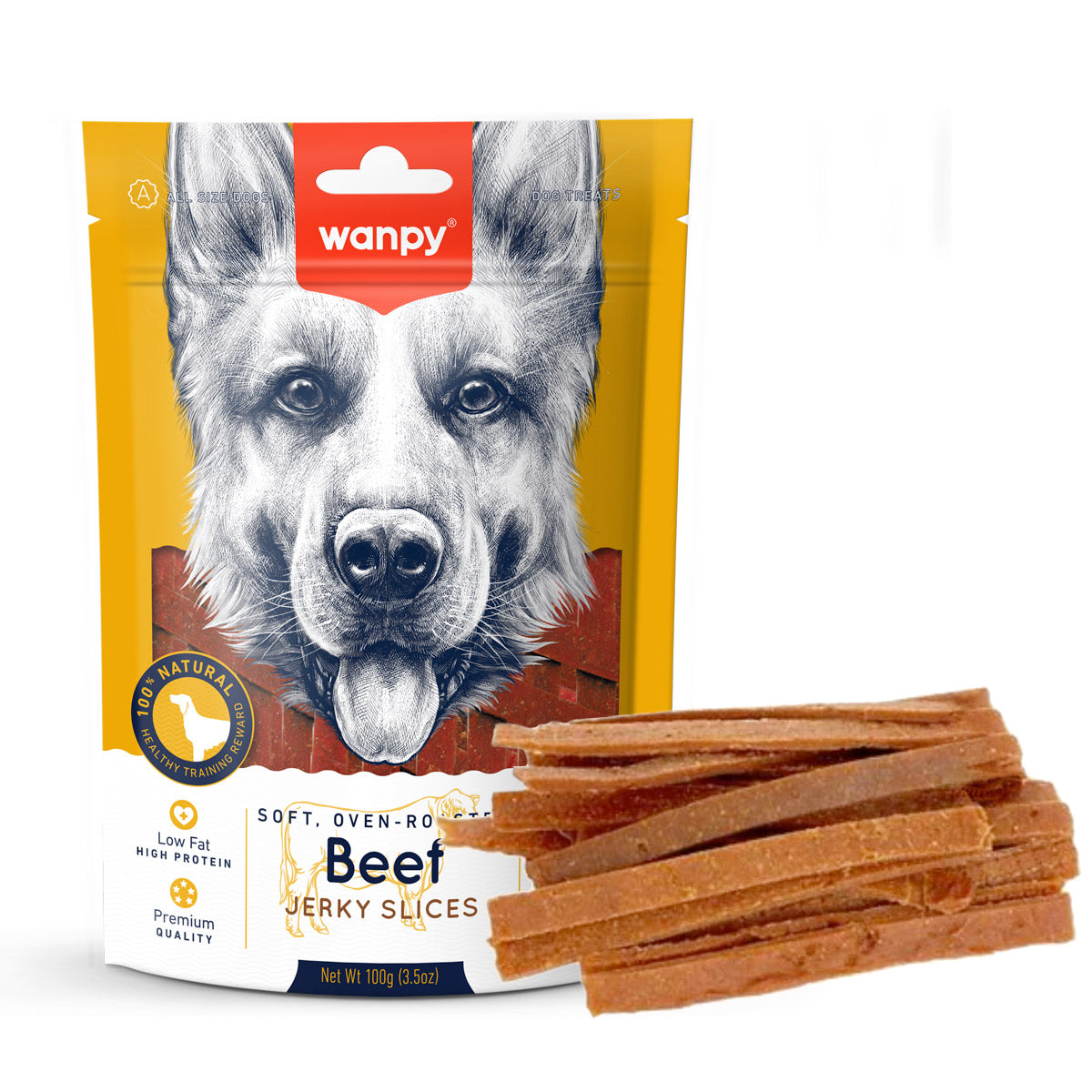 Wanpy Soft Beef Jerky Slices 100g