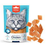 Thumbnail for Wanpy Chicken Jerky Bites for Cats 80g