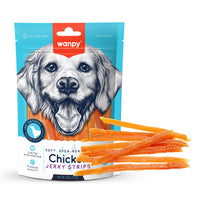 Thumbnail for Wanpy Soft Chicken Jerky Strips 100g