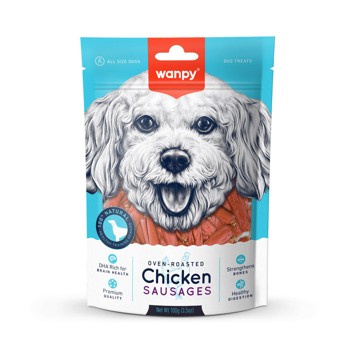 Wanpy Chicken Sausages 100g