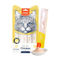 Thumbnail for Wanpy Creamy Lickable Cat Treats – Chicken (14gx5)- 1Box 12pcs