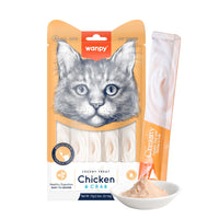 Thumbnail for Wanpy Creamy Lickable Cat Treats – Chicken & Crab (14gx5) – 1Box 12pcs