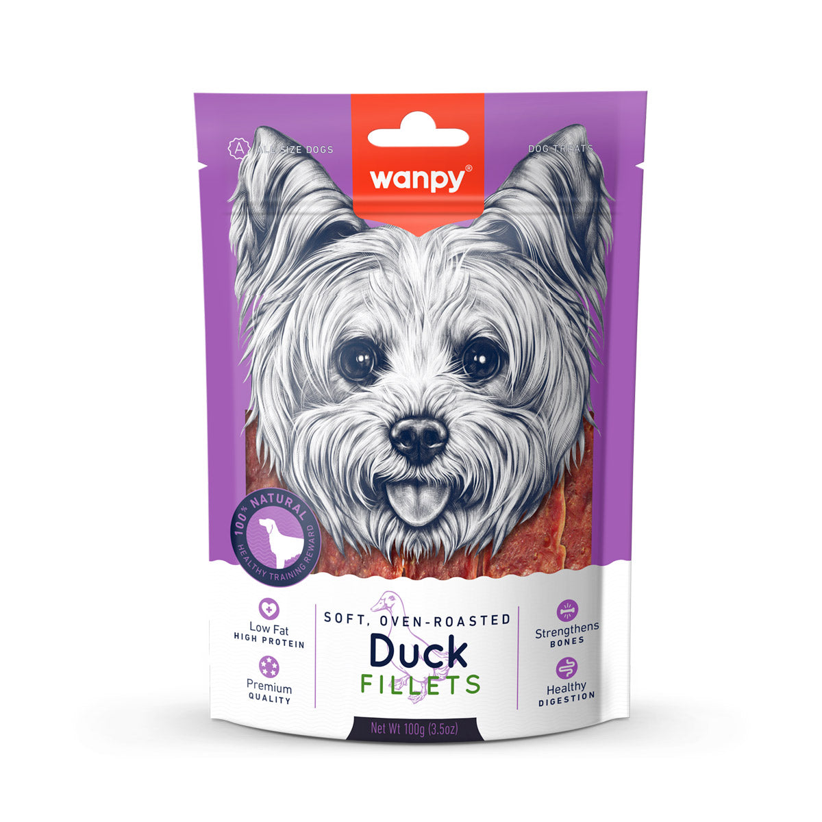 Wanpy Soft Duck Fillets 100g