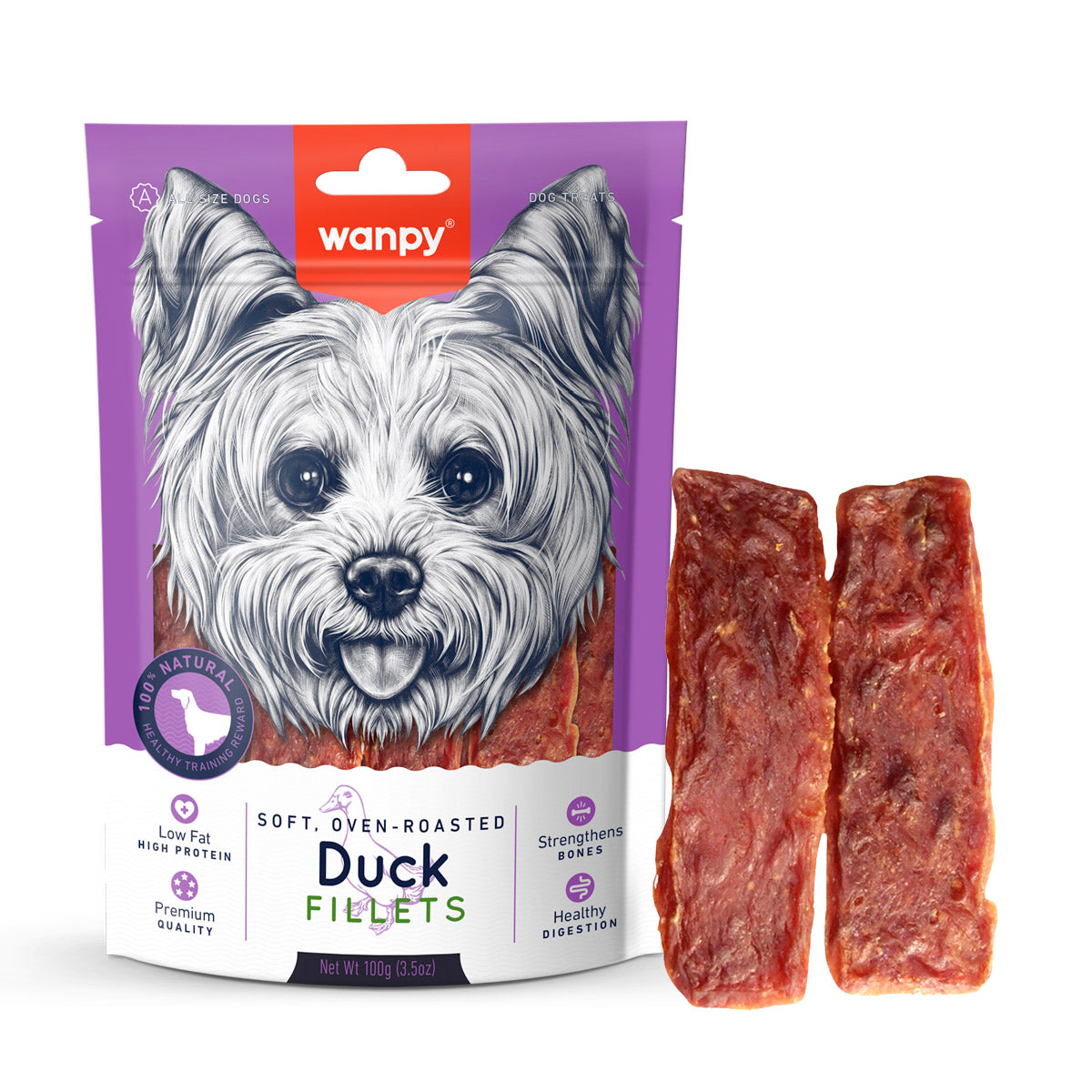 Wanpy Soft Duck Fillets 100g