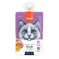 Thumbnail for Wanpy Tasty Meat Paste Duck and Pumpkin for Cats 90g