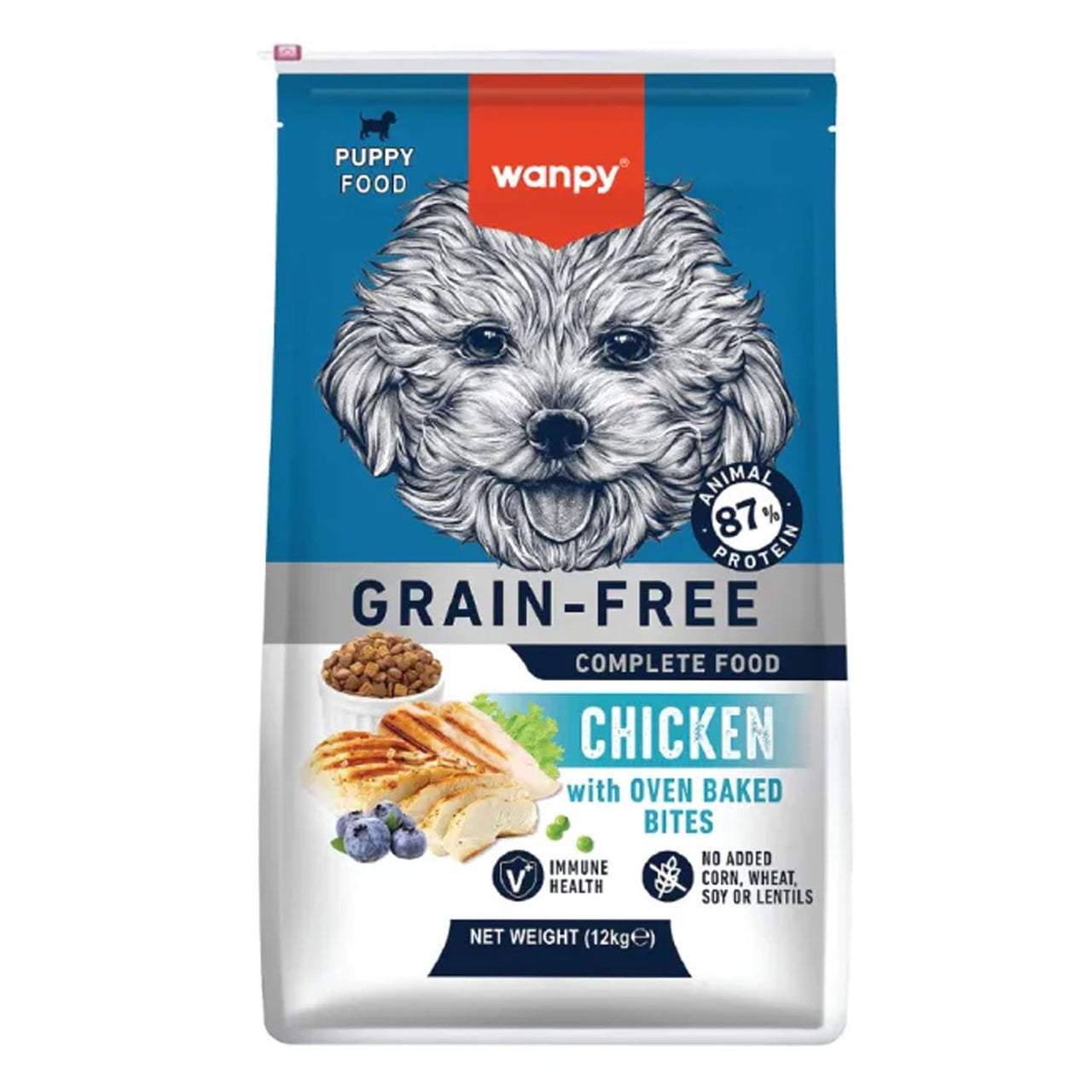 Wanpy Grain Free Complete Food for Puppy – Chicken Recipe - 1.5Kg