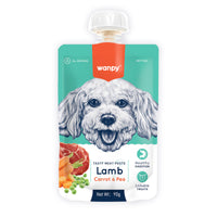 Thumbnail for Wanpy Tasty Meat Paste Lamb with Carrot & Pea for Dogs 90g