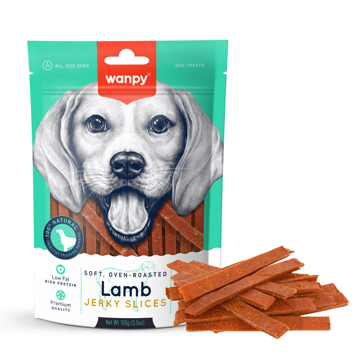 Wanpy Soft Lamb Jerky Slices 100g