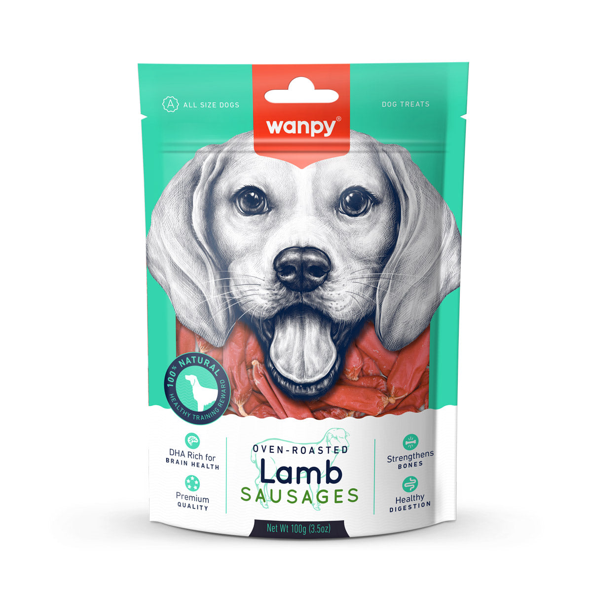 Wanpy Lamb Sausages 100g