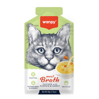 Thumbnail for Wanpy Meat Broth Chicken with Pumpkin & Carrot for Cats (50gm)