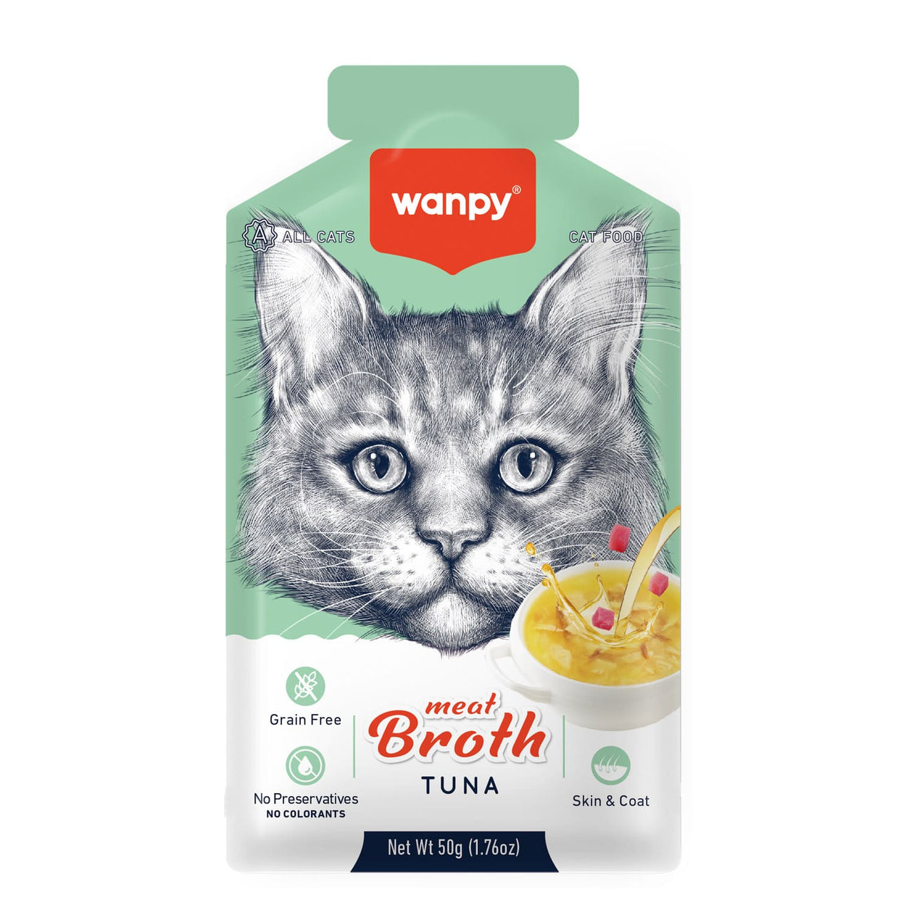 Wanpy Meat Broth Tuna for Cats (50gm) – 1Box 12pcs