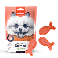 Thumbnail for Wanpy Salmon Fish Shape Bites 100g