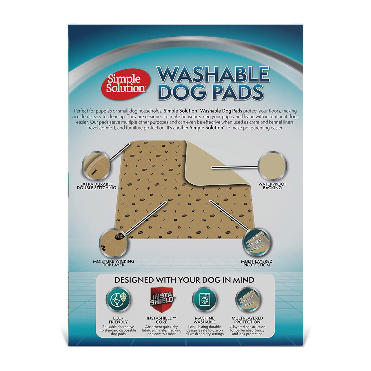 Simple Solution Washable Dog Pads – Medium