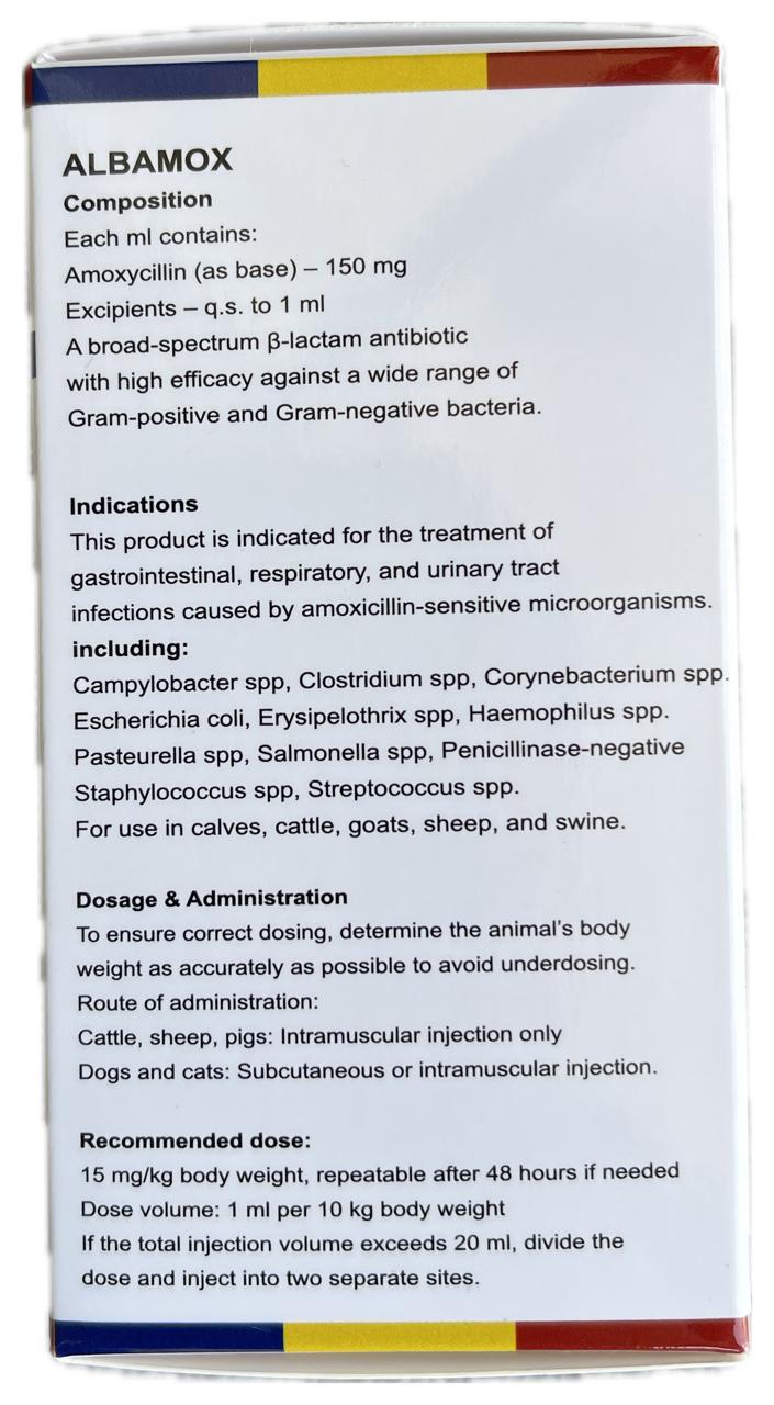 ALBAMOX (Amoxycillin 150mg) 100ml