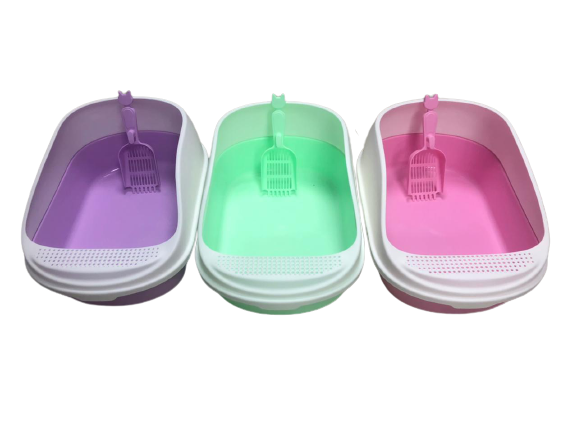 Cat Litter Box Pan with Scoop 56 x 39 x 26 - green