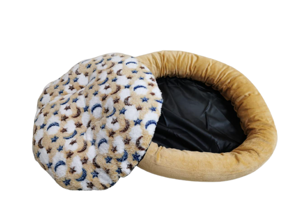 Dog Basket Bed - yellow