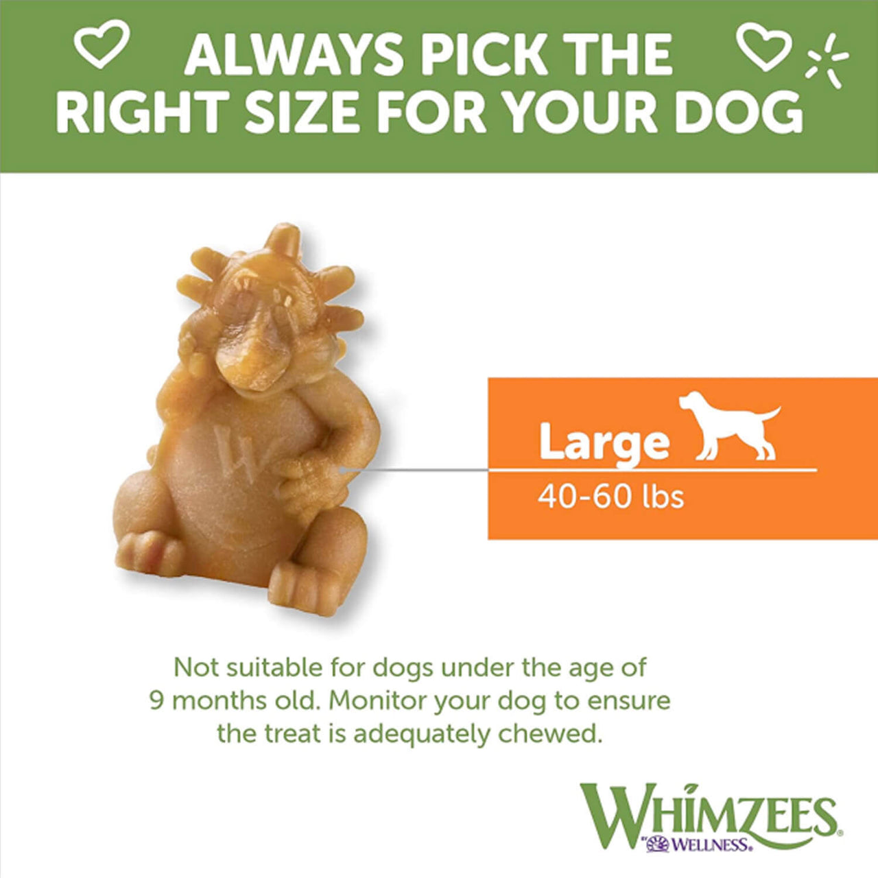 Whimzees Hedgehog Dental Dog Treats – Large (6pcs)