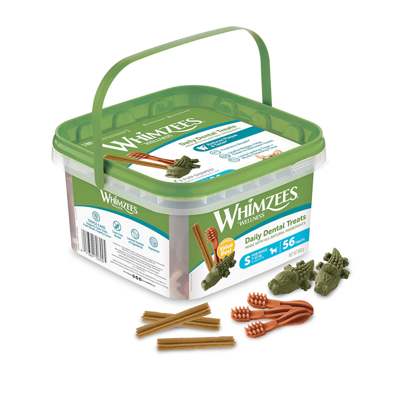 Whimzees Variety Value Box Small 56 pcs