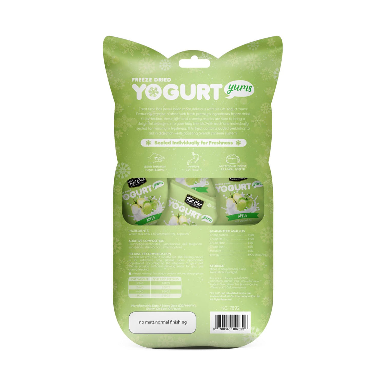 Kit Cat Freeze Dried Yogurt Yums – Apple
