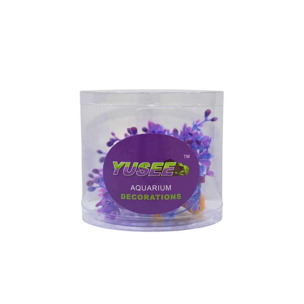 Yusee Aquarium Decorations - Artificial Plant YS-70404A-4 [Height:4"]