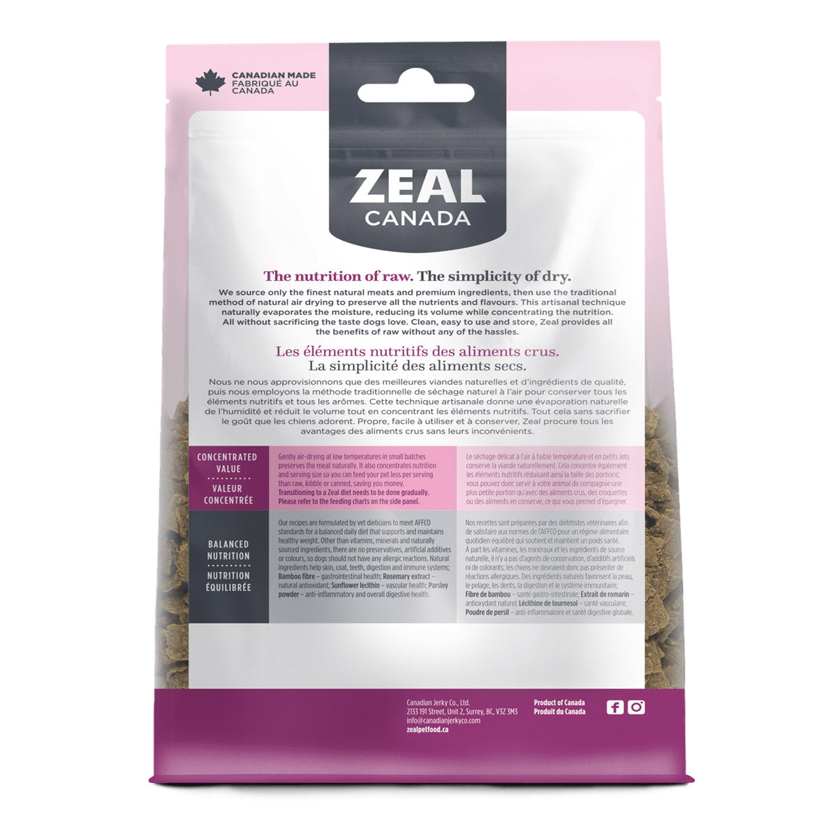 Zeal Gently Air-Dried Turkey Recipe for Dogs - 5.5 lbs/2.5Kg