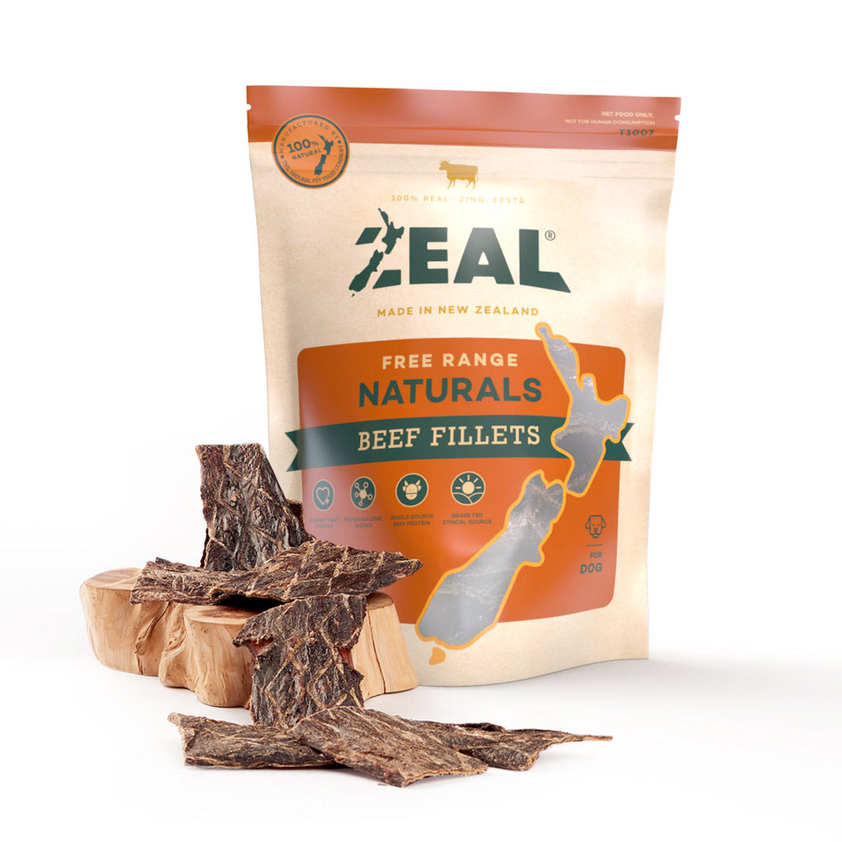 Zeal Dried Beef Fillets 125g