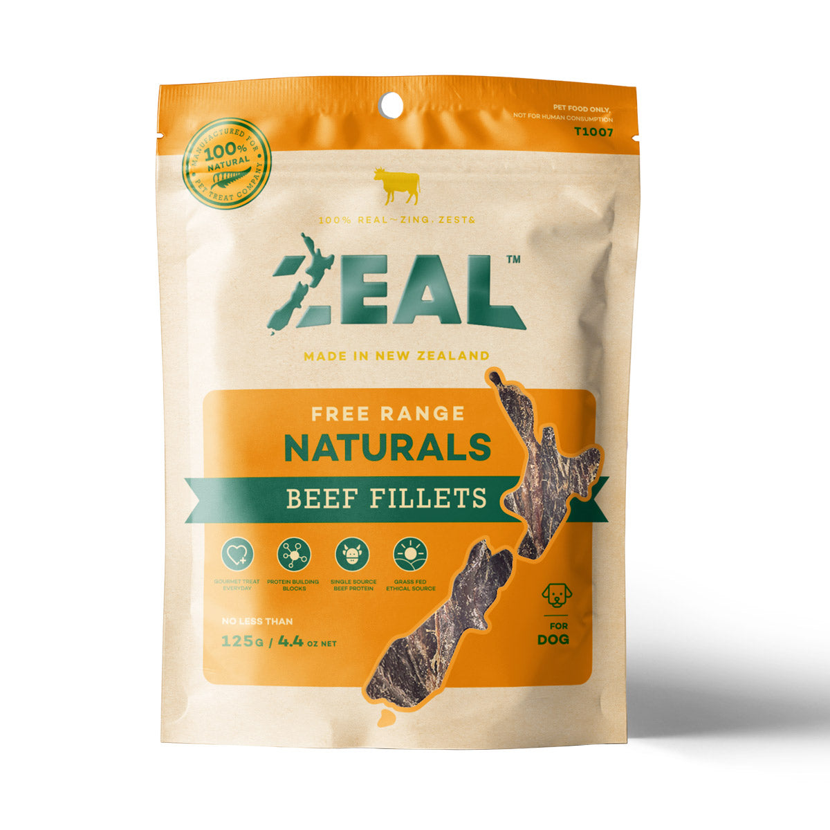 Zeal Dried Beef Fillets 125g