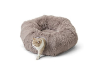 Savic Snuggle Tunnel Cat Bed - Warm Grey